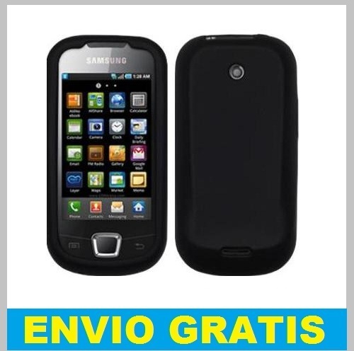 FUNDA SILICONA PARA SAMSUNG I5800 / I5801 GALAXY 3 NEGRA